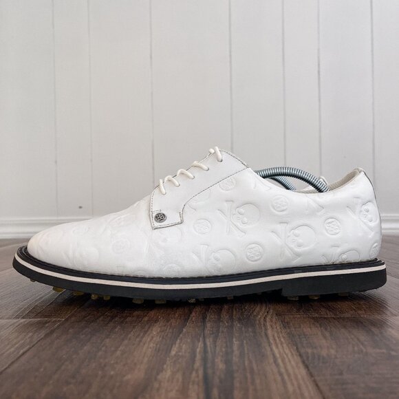 G/FORE Gallivanter Debossed Skull & Tees Leather Golf Shoe Size 13 G4MS20EF22 - Picture 2 of 16
